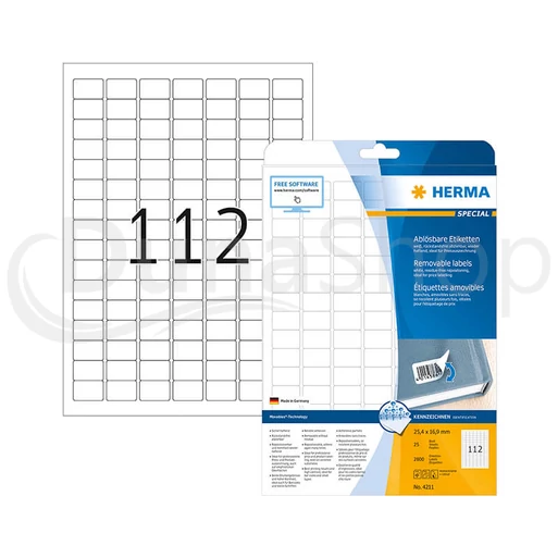 Herma hárkové print etikety 4211