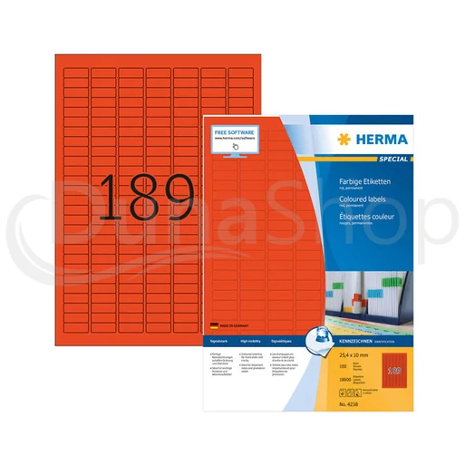 Herma hárkové print etikety 4238