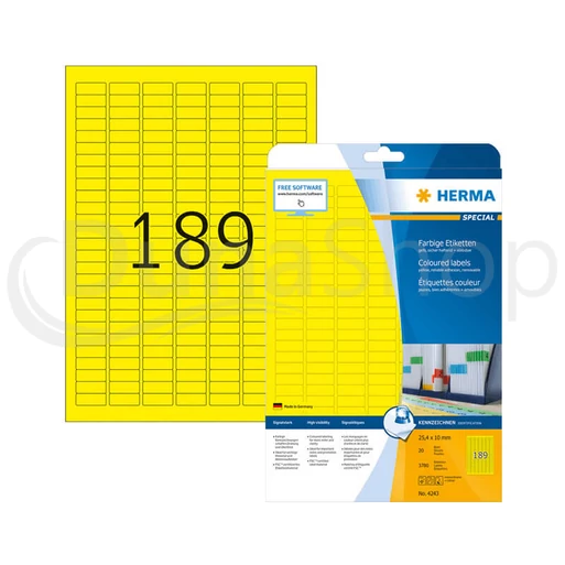 Herma hárkové print etikety 4243