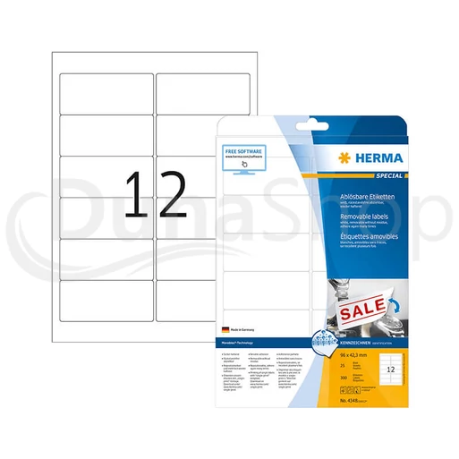 Herma hárkové print etikety 4348