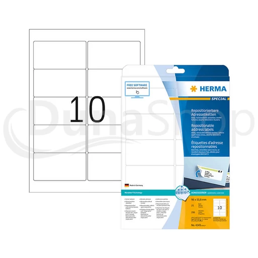 Herma hárkové print etikety 4349
