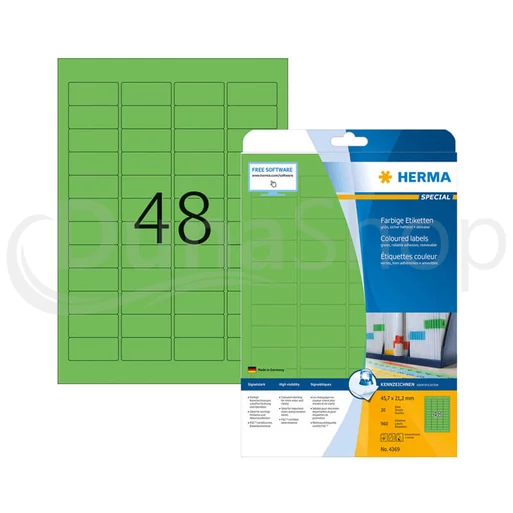 Herma hárkové print etikety 4369