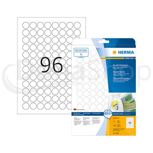 Herma hárkové print etikety 4386
