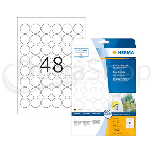Herma hárkové print etikety 4387