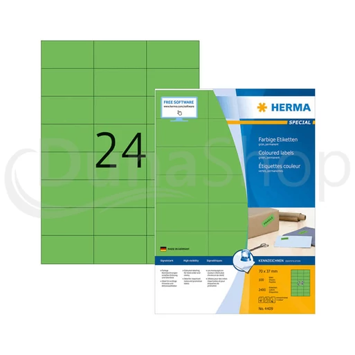Herma hárkové print etikety 4409
