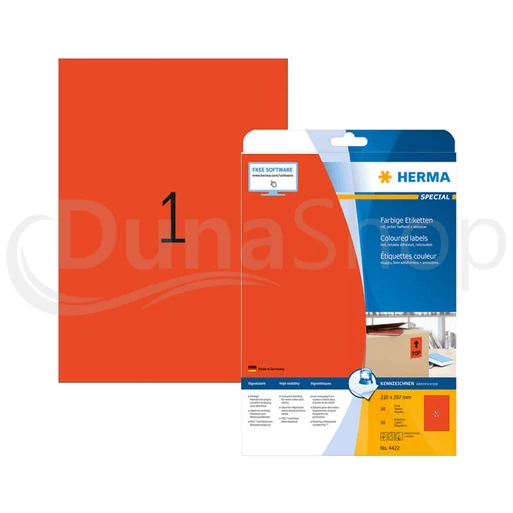 Herma hárkové print etikety 4422