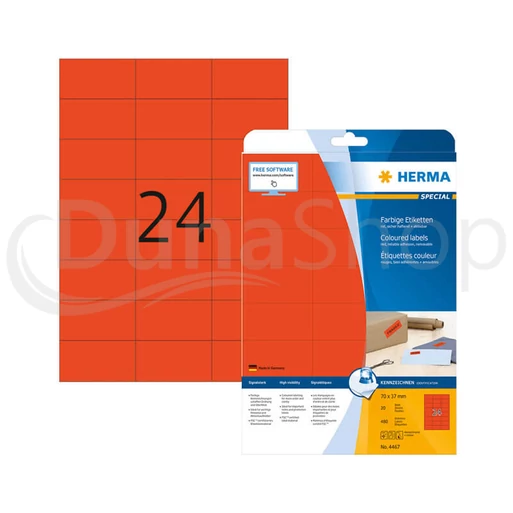 Herma hárkové print etikety 4467