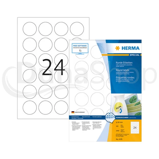 Herma hárkové print etikety 4476