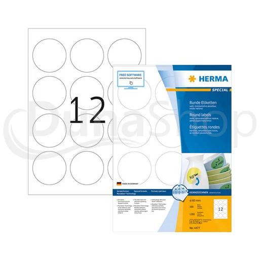 Herma hárkové print etikety 4477