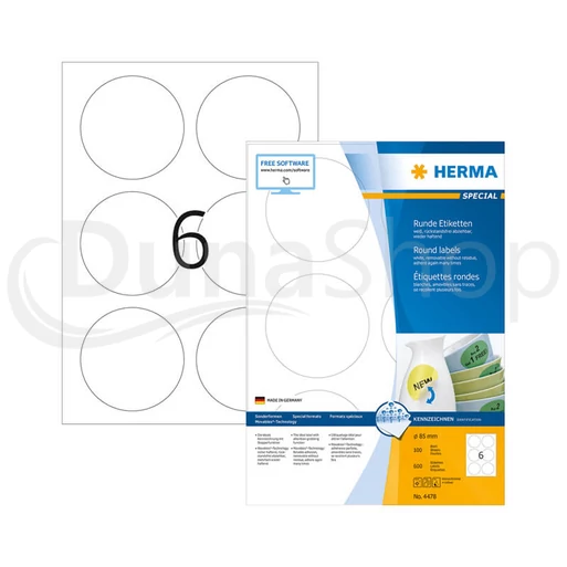 Herma hárkové print etikety 4478
