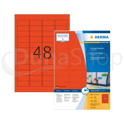 Herma hárkové print etikety 4545