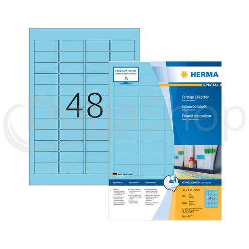 Herma hárkové print etikety 4547