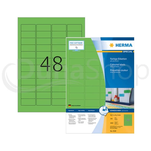 Herma hárkové print etikety 4549