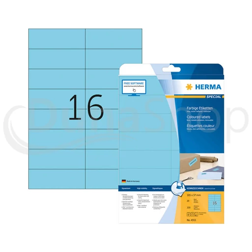 Herma hárkové print etikety 4553