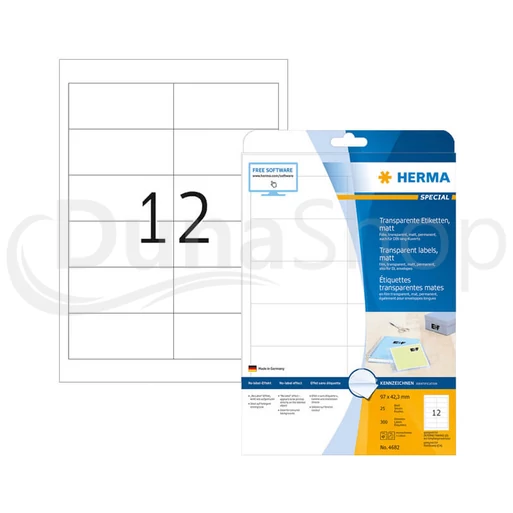 Herma hárkové print etikety 4682