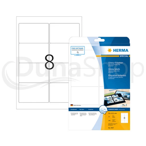 Herma hárkové print etikety 4907