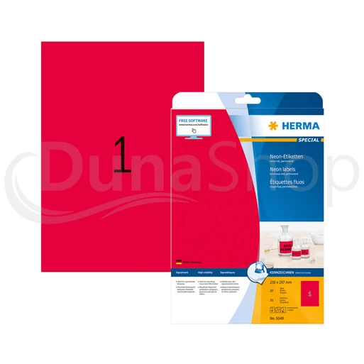 Herma hárkové print etikety 5048
