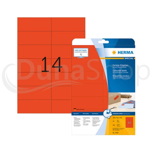 Herma hárkové print etikety 5059