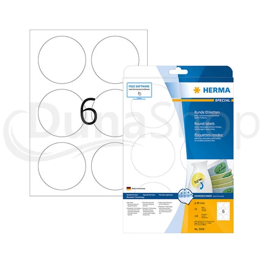 Herma hárkové print etikety 5068