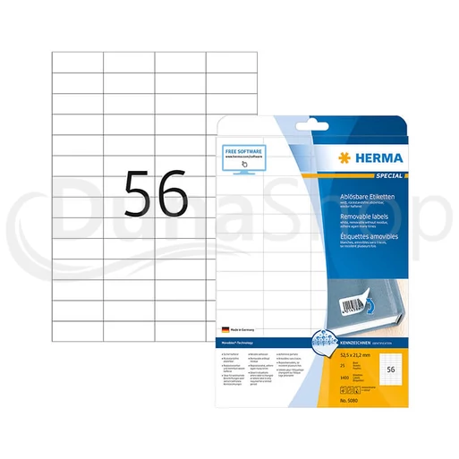 Herma hárkové print etikety 5080