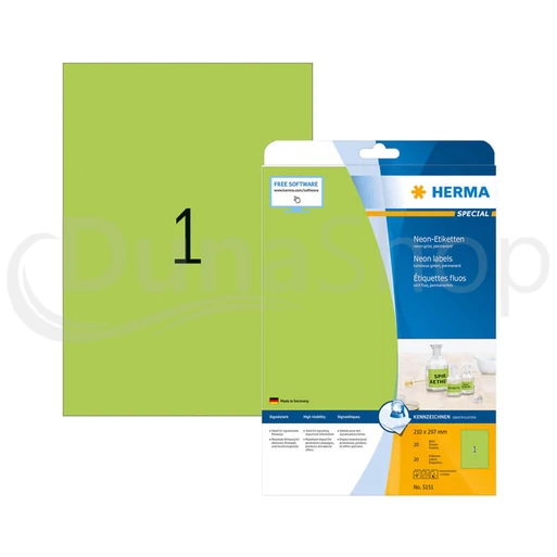 Herma hárkové print etikety 5151