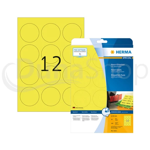 Herma hárkové print etikety 5152