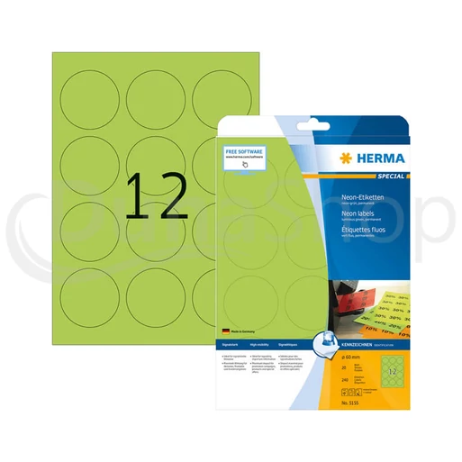 Herma hárkové print etikety 5155