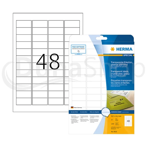 Herma hárkové print etikety 8016