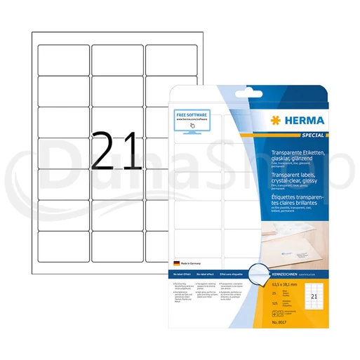 Herma hárkové print etikety 8017