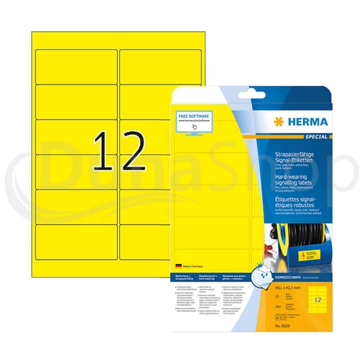 Herma hárkové print etikety 8029