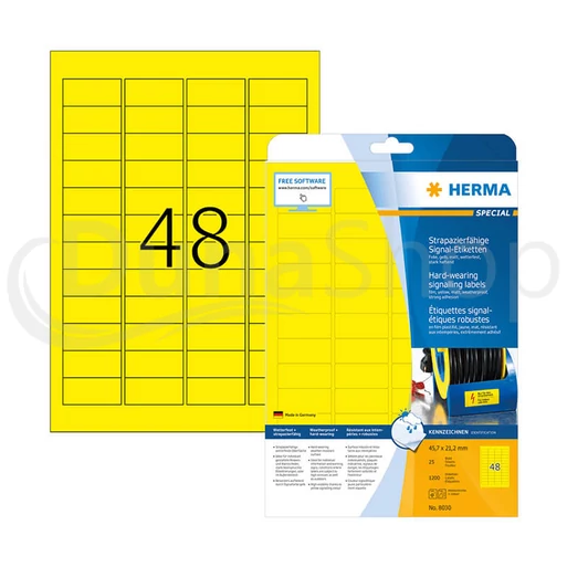 Herma hárkové print etikety 8030