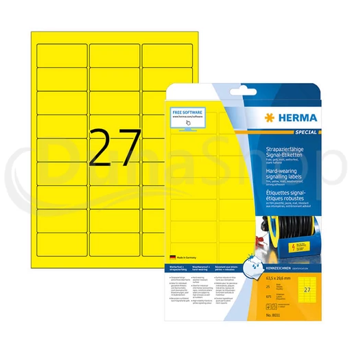 Herma hárkové print etikety 8031