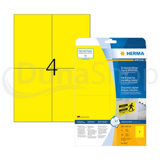 Herma hárkové print etikety 8032