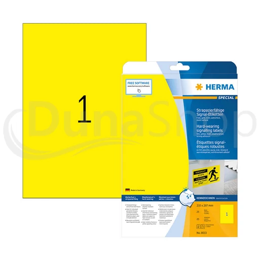 Herma hárkové print etikety 8033