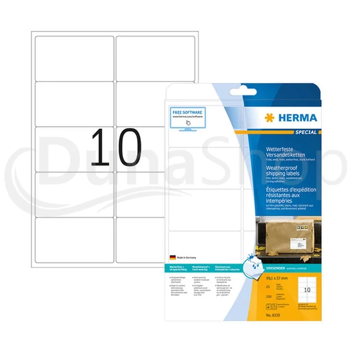 Herma hárkové print etikety 8330