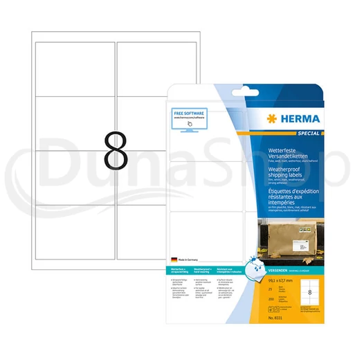 Herma hárkové print etikety 8331