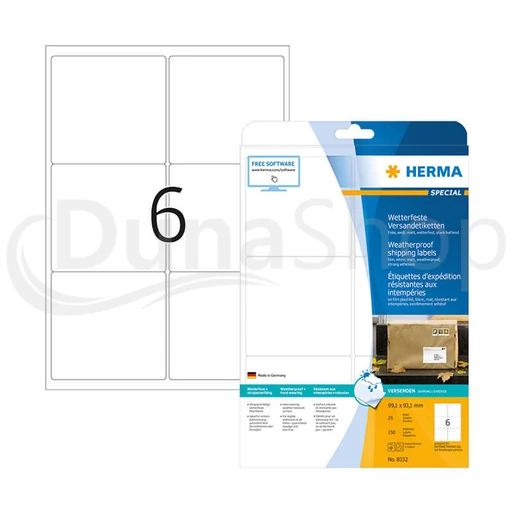 Herma hárkové print etikety 8332