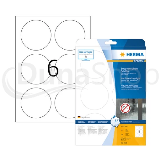 Herma hárkové print etikety 8336
