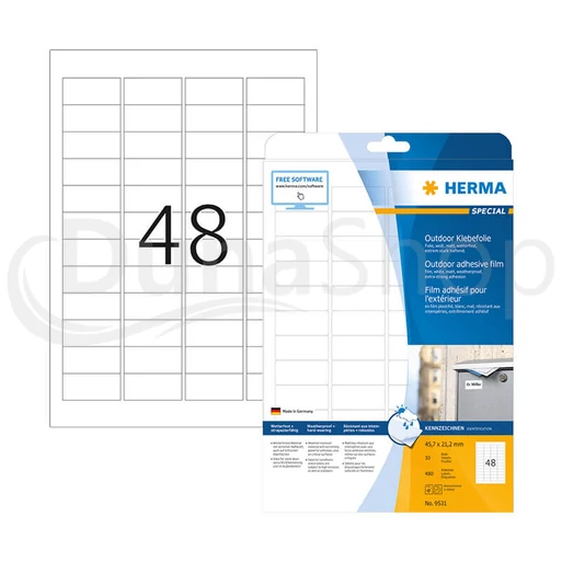 Herma hárkové print etikety 9531