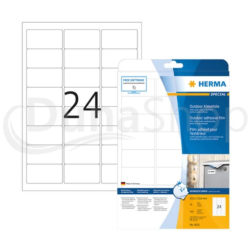 Herma hárkové print etikety 9532
