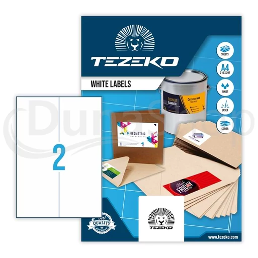 Tezeko hárkové print etikety TZ-A4-0037