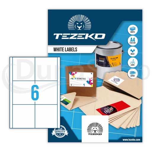 Tezeko hárkové print etikety TZ-A4-0049