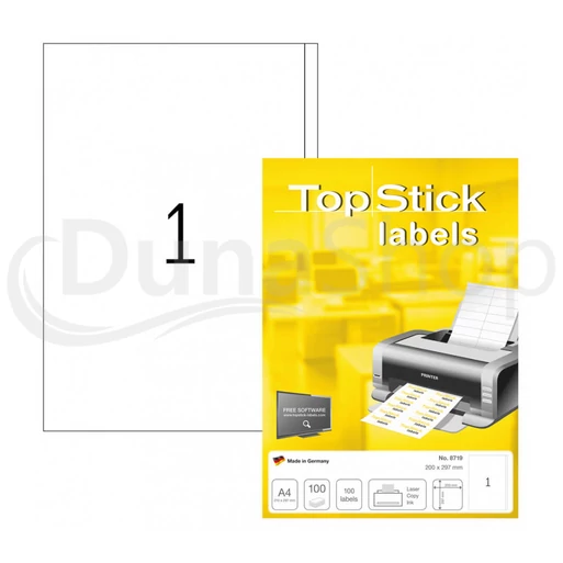 TopStick öntapadó íves etikett címke TopStick-8719